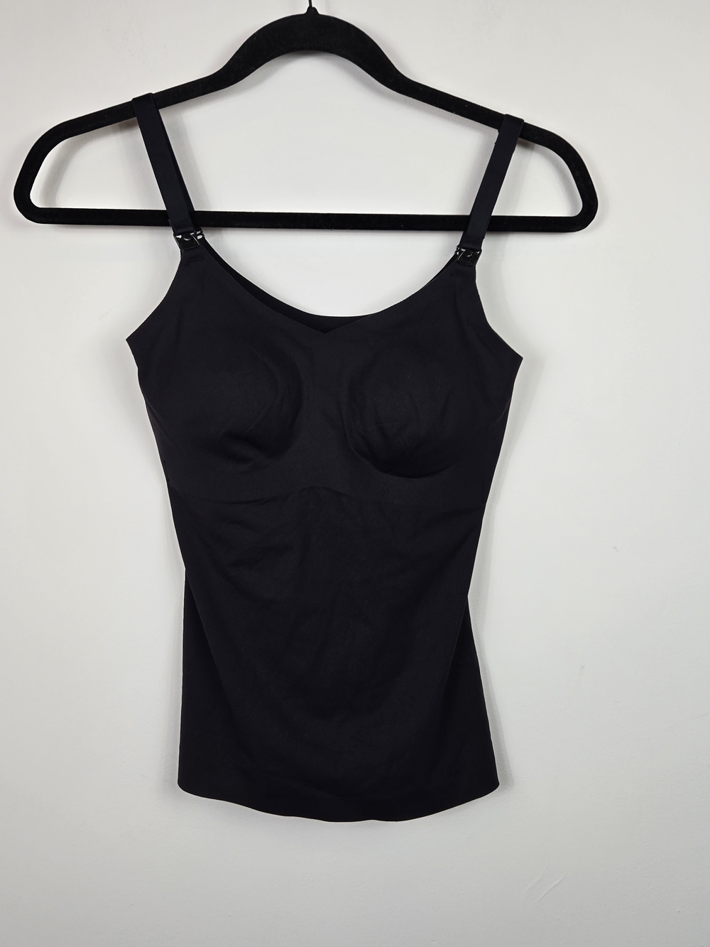 NWT Knix Leakproof Nursing Tank Black Wireless Padded Bra Cami Size S Maternity